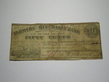 Load image into Gallery viewer, $.50 1862 Middletown Point New Jersey Obsolete Currency Bank Note Bill! Keyport