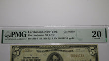 Load image into Gallery viewer, $5 1929 Larchmont New York NY National Currency Bank Note Bill Ch #6019 VF20 PMG