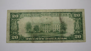 $20 1929 Cincinnati Ohio OH National Currency Bank Note Bill Charter #3639 VF