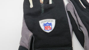 2007 David Barrett New York Jets Game Used Worn NFL Football Gloves! Arkansas