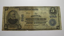 Load image into Gallery viewer, $5 1902 Ridgway Pennsylvania PA National Currency Bank Note Bill Ch. #5945 RARE