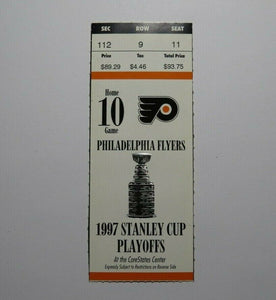 1997 Stanley Cup Finals Game 2 Detroit Red Wings Vs. Flyers Hockey Ticket Stub
