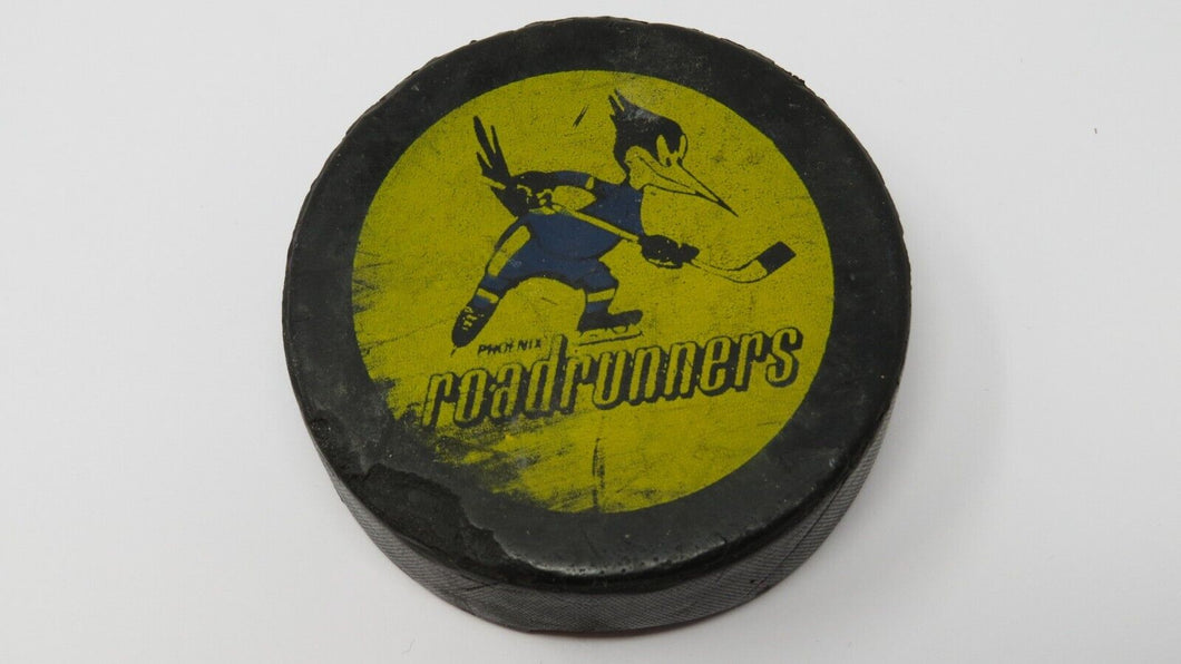 1970's Phoenix Roadrunners Official Biltrite Made In Canada WHA Game Used Puck