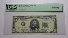 Load image into Gallery viewer, $5 1969 Federal Reserve Star Note Currency Bank Note Bill Choice New 64PPQ PCGS