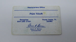 1994 Payne Stewart PGA Tour Players Tour Card! Signed and Match/Tour Used