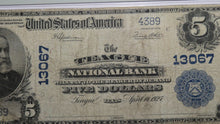 Load image into Gallery viewer, $5 1902 Teague Texas TX National Currency Bank Note Bill Charter #13067 F15 PMG
