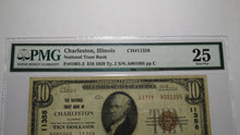 Load image into Gallery viewer, $10 1929 Charleston Illinois IL National Currency Bank Note Bill #11358 VF25 PMG