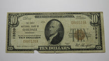 Load image into Gallery viewer, $10 1929 Oakdale Nebraska NE National Currency Bank Note Bill Ch. #13339 RARE