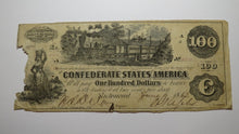 Load image into Gallery viewer, $100 1862 Richmond Virginia VA Confederate Currency Bank Note Bill RARE T39!
