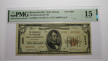 Load image into Gallery viewer, $5 1929 Bernardsville New Jersey National Currency Bank Note Bill Ch #6960 F15
