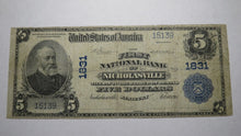 Load image into Gallery viewer, $5 1902 Nicholasville Kentucky KY National Currency Bank Note Bill #1831 RARE!
