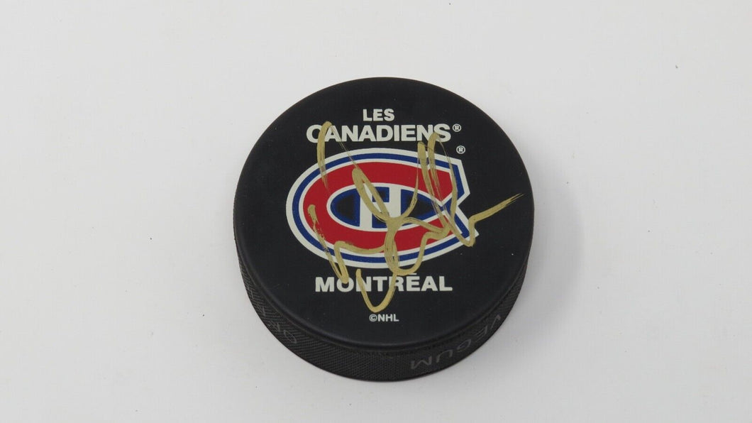 Doug Gilmour Montreal Canadiens Autographed Signed NHL Official Hockey Puck