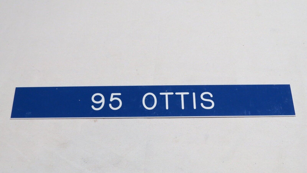 1994 Brad Ottis Los Angeles Rams Game Used NFL Locker Room Nameplate! Wayne St.