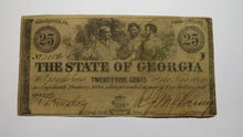 Load image into Gallery viewer, $.25 1863 Milledgeville Georgia GA Obsolete Currency Bank Note Bill! State of GA