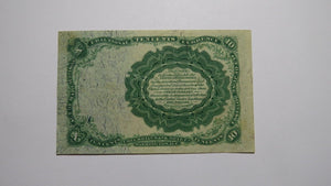 1874 $.10 Fifth Issue Fractional Currency Obsolete Bank Note Bill VF+ Condition!
