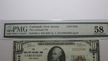 Load image into Gallery viewer, $10 1929 Carlstadt New Jersey NJ National Currency Bank Note Bill Ch #5416 UNC58